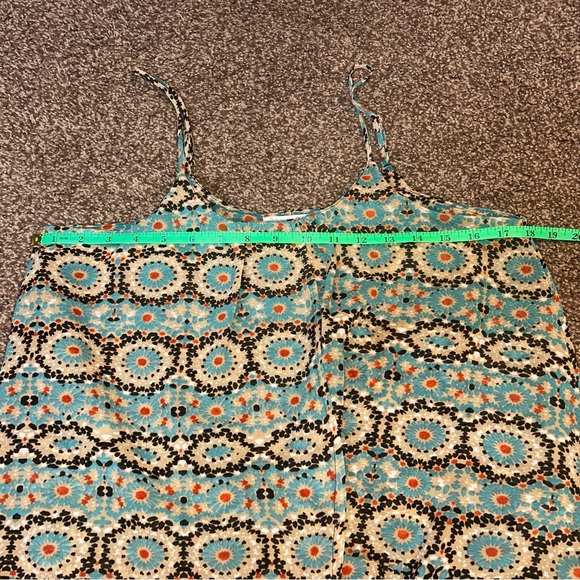 Patrons of Peace Blue and Brown Asymmetrical Camisole - Picture 4 of 4